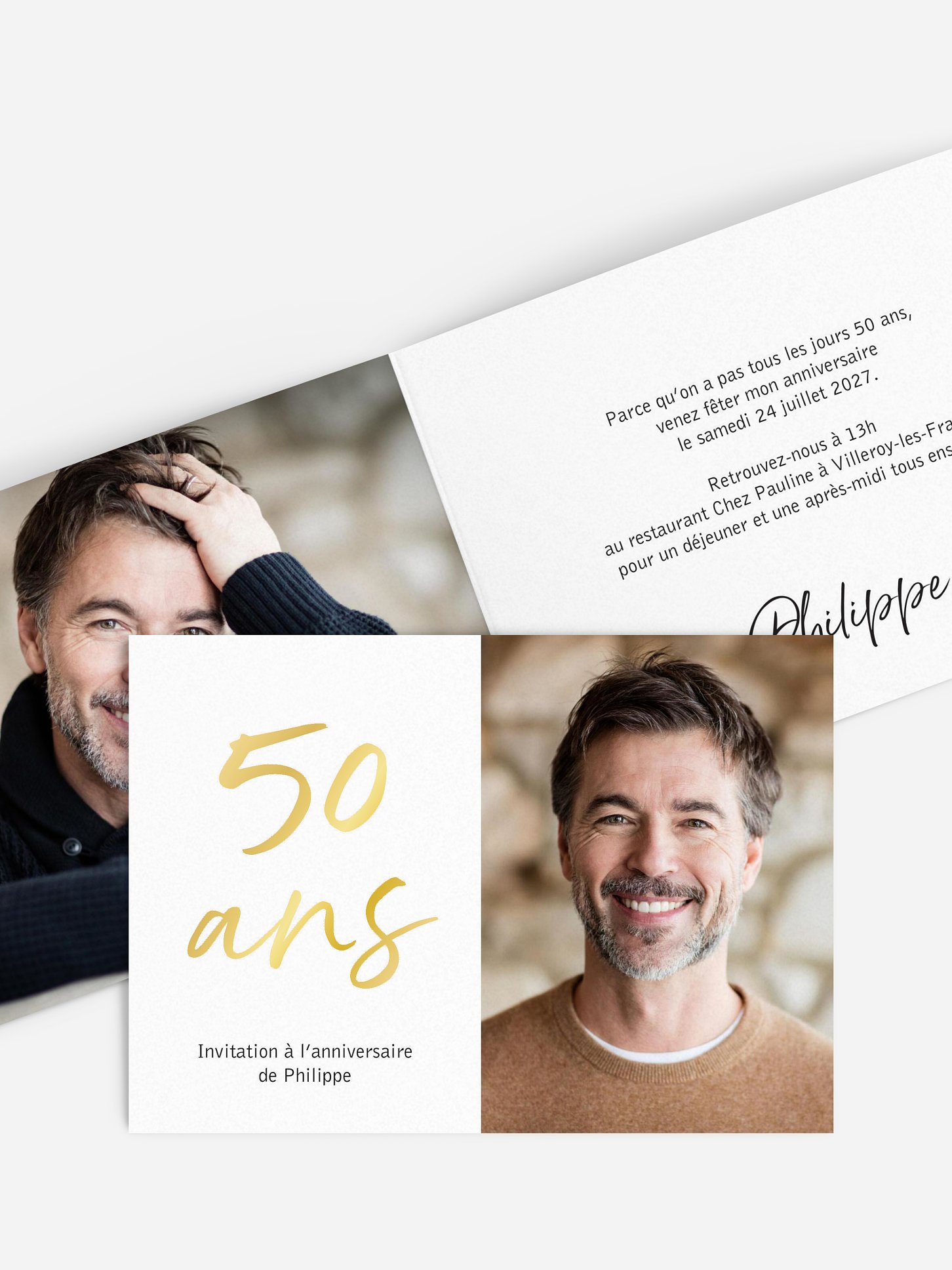 invitation anniversaire 50 Mon année
