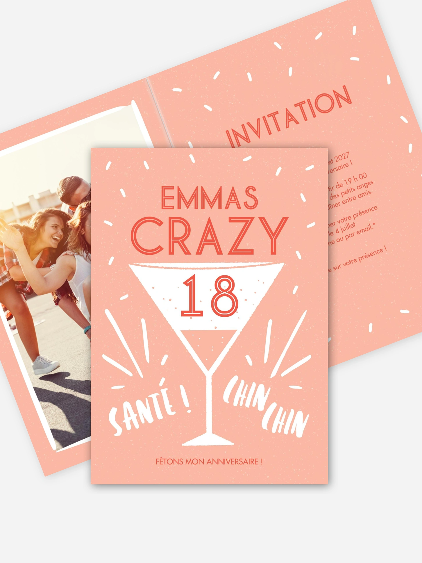 invitation anniversaire 18 Life Is A Party