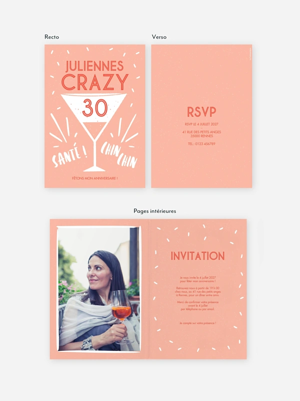 invitation anniversaire 30 Life Is A Party