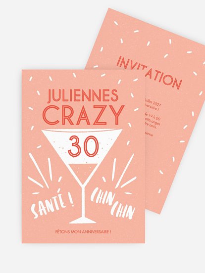 invitation anniversaire 30 Life Is A Party