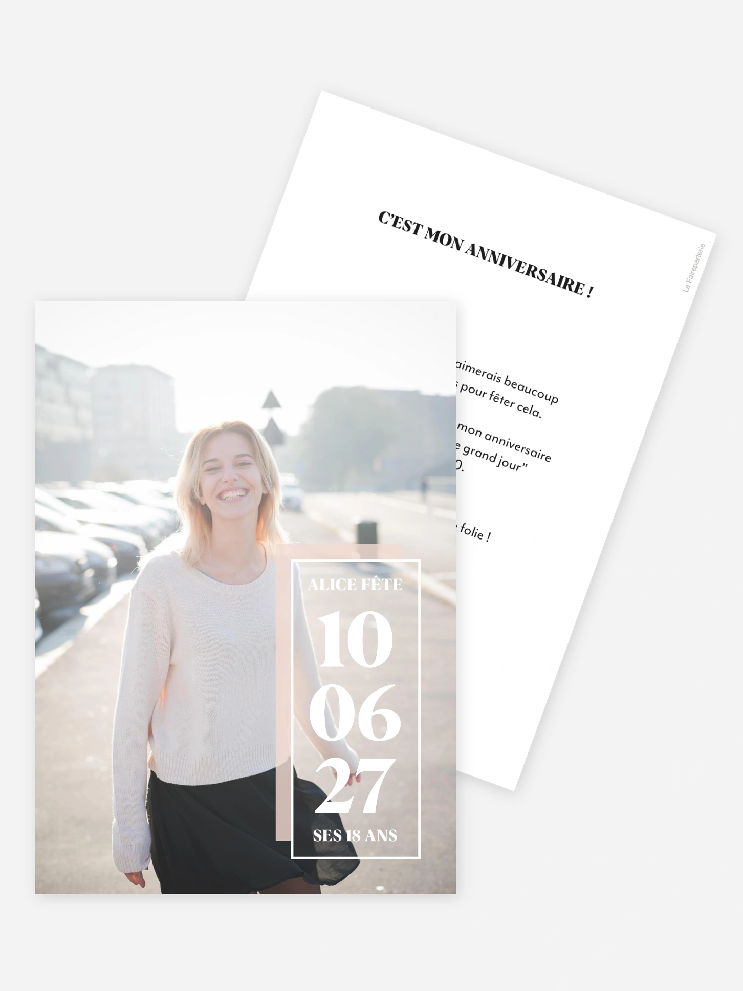 invitation anniversaire 18 Picture Party