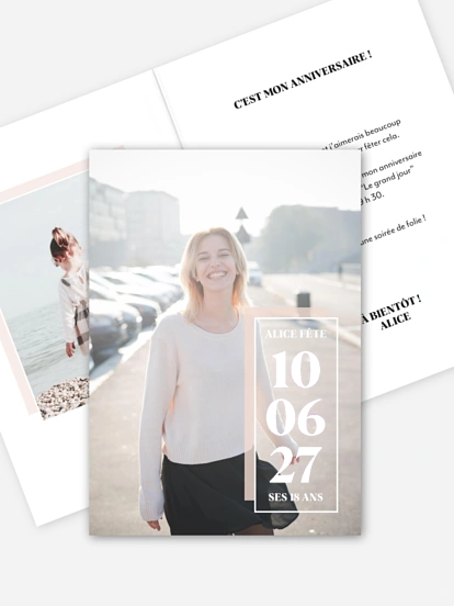 invitation anniversaire 18 Picture Party