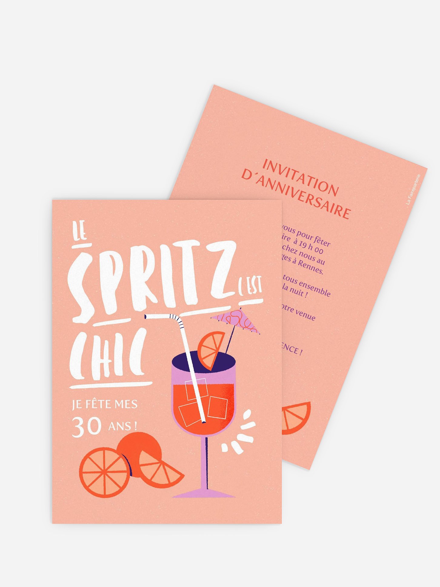 invitation anniversaire 30 Apéro