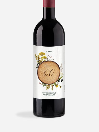 Étiquette pour bouteille Forest Love