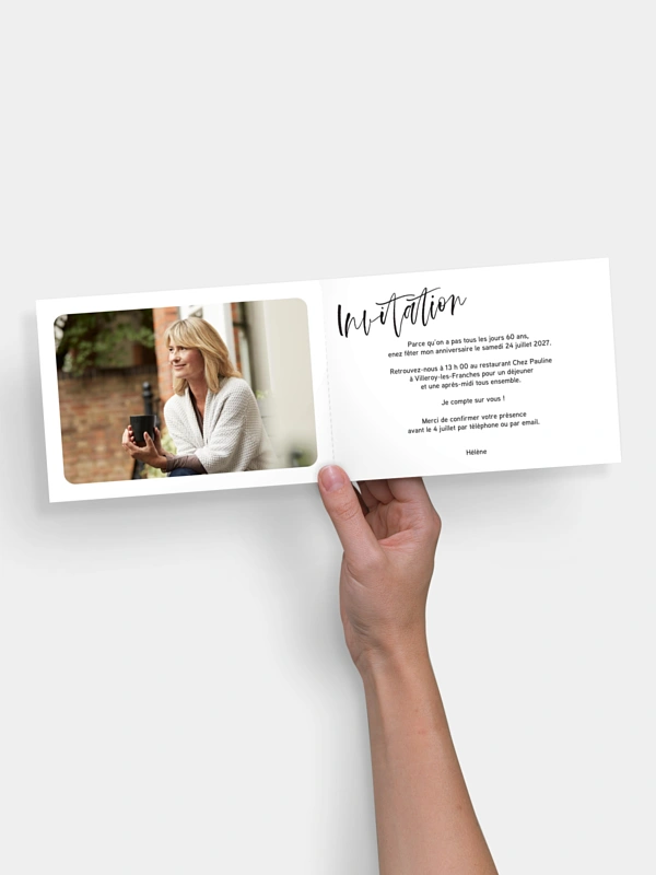 invitation anniversaire 60 Année en or