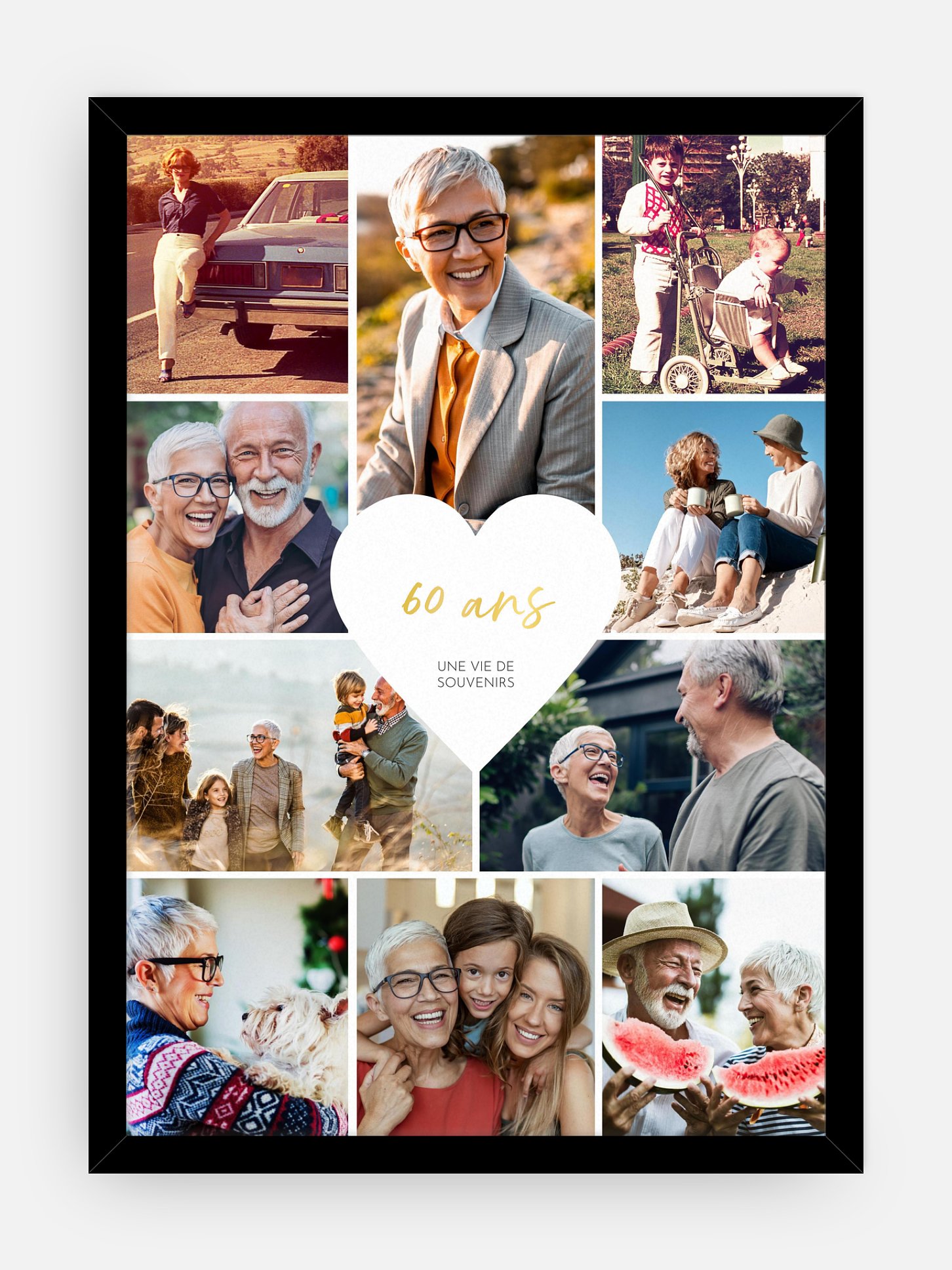 Affiche anniversaire Une vie de souvenirs