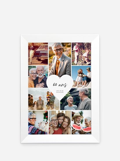 Affiche anniversaire Une vie de souvenirs