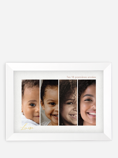 Affiche anniversaire Portrait à travers les âges