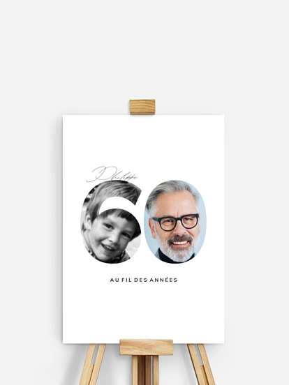 Affiche anniversaire 60