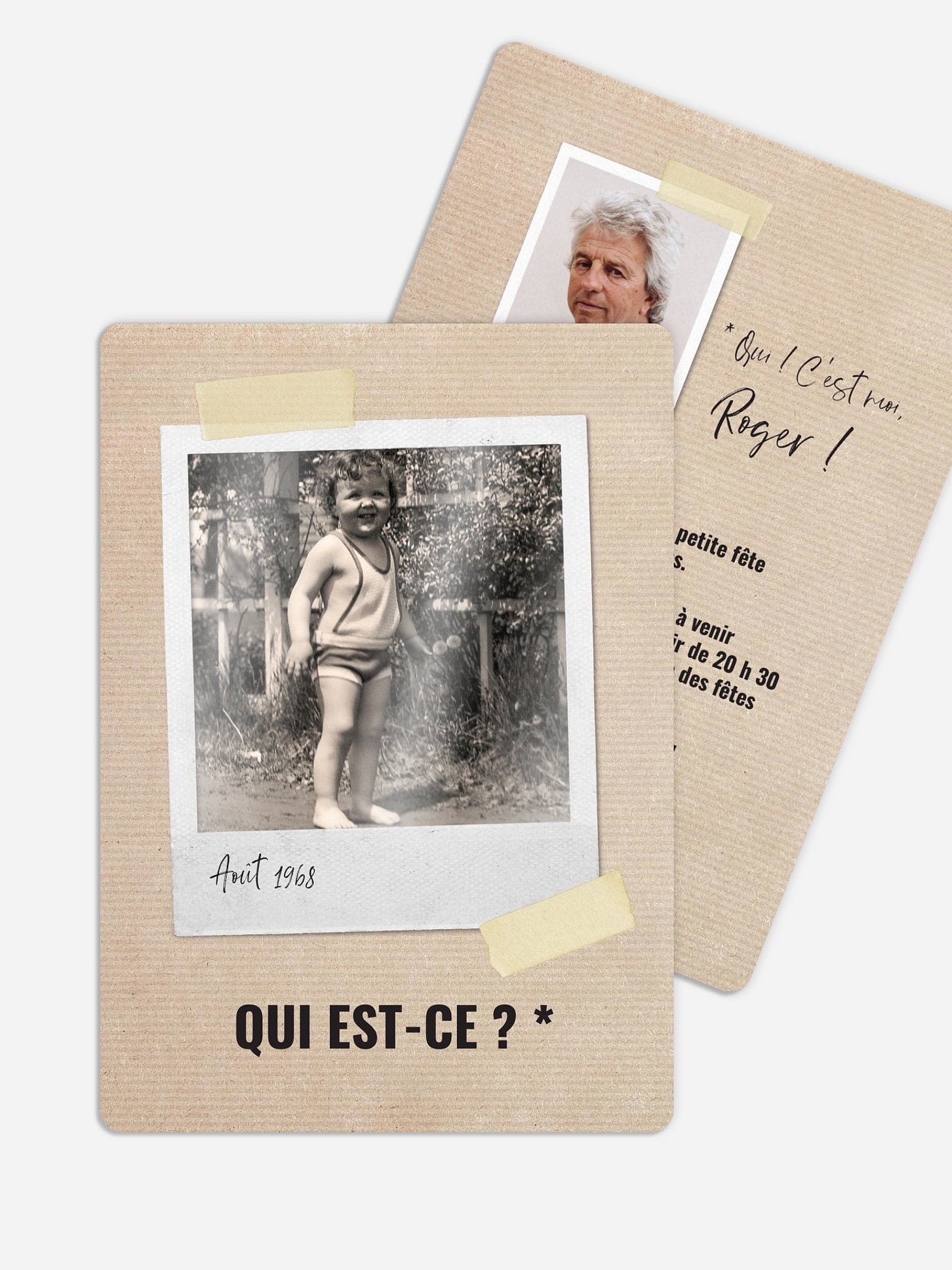 invitation anniversaire 60 Qui est-ce