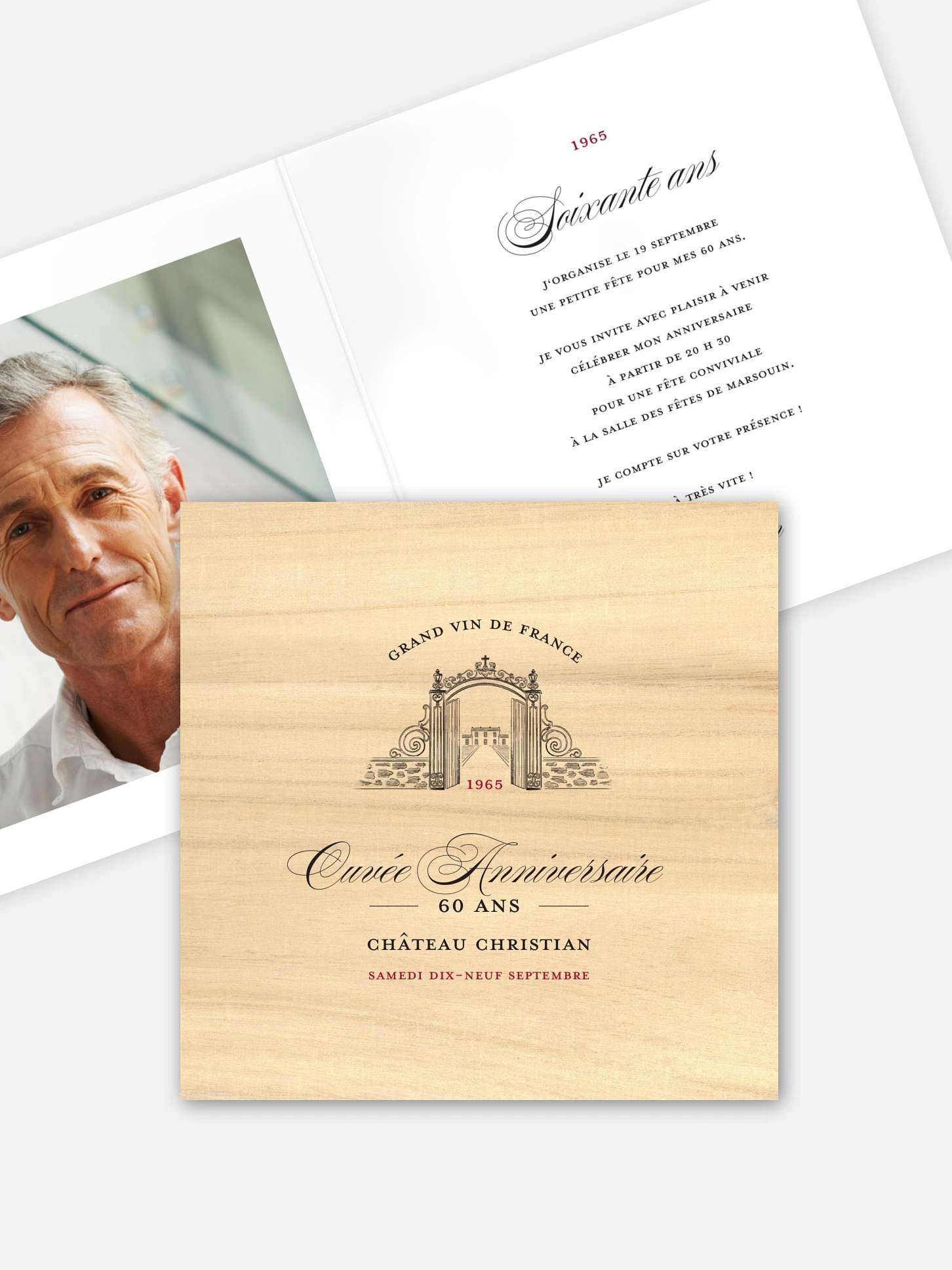 invitation anniversaire 60 Anniversaire grand cru