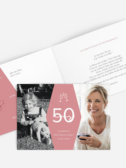 invitation anniversaire 50 Best Age