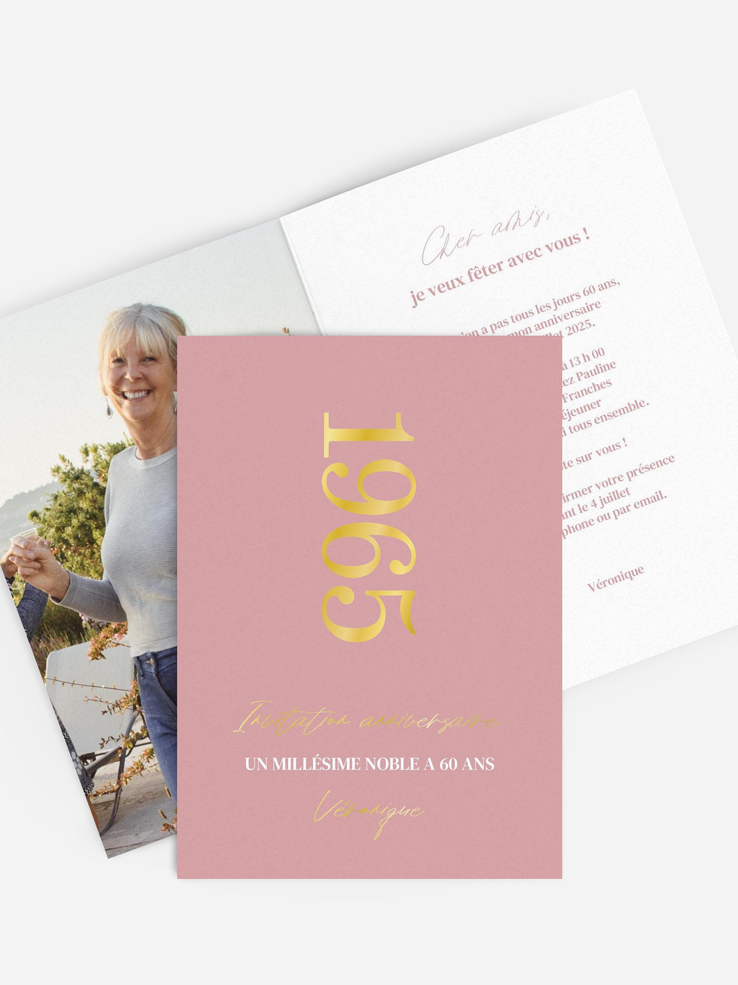 invitation anniversaire 60 Années nobles