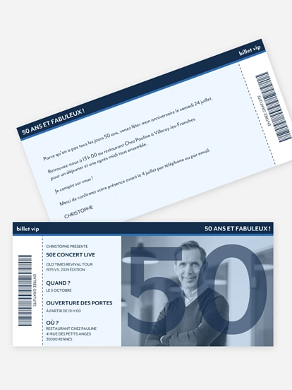 Ticket de Concert Ticket de Concert