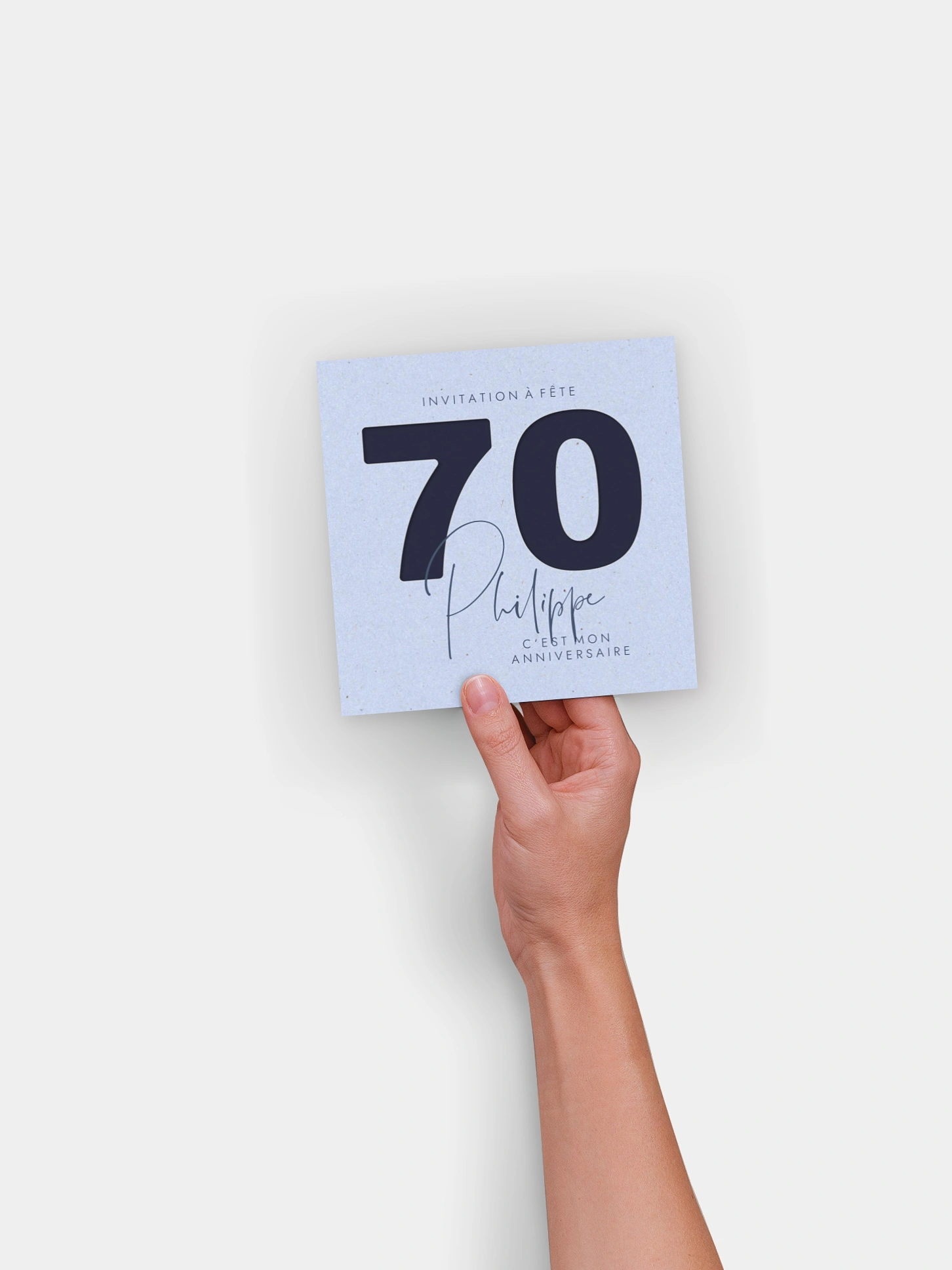 invitation anniversaire 70 Numéro simple