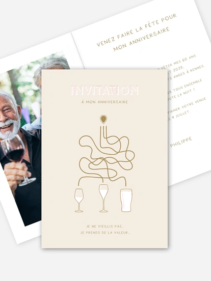 invitation anniversaire Choix Important