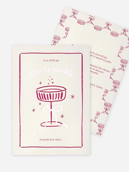 invitation anniversaire Tchin-Tchin
