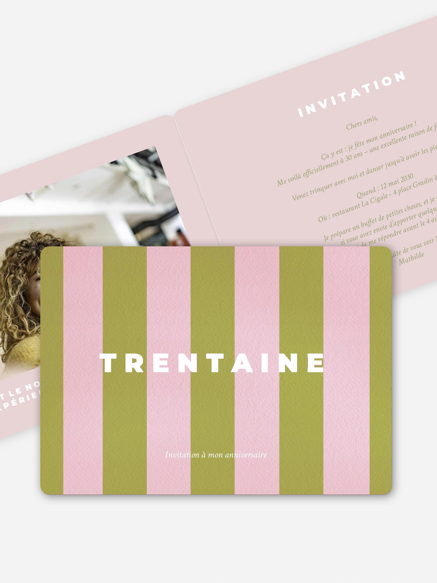 invitation anniversaire 30 Coloré
