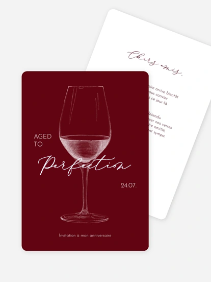 invitation anniversaire Grande cuvée