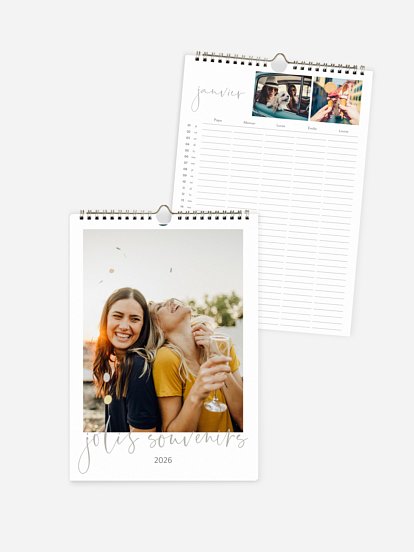 Calendrier familial Bonheur 5 colonnes