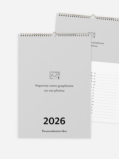 Calendrier mural Personnalisation libre