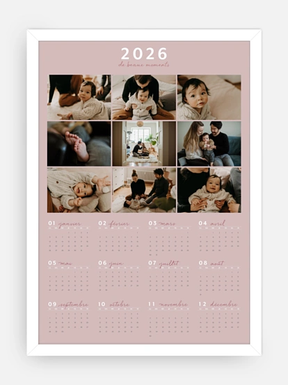 Affiche Calendrier Tout simplement