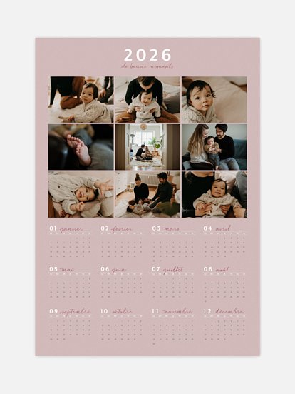 Affiche Calendrier Tout simplement