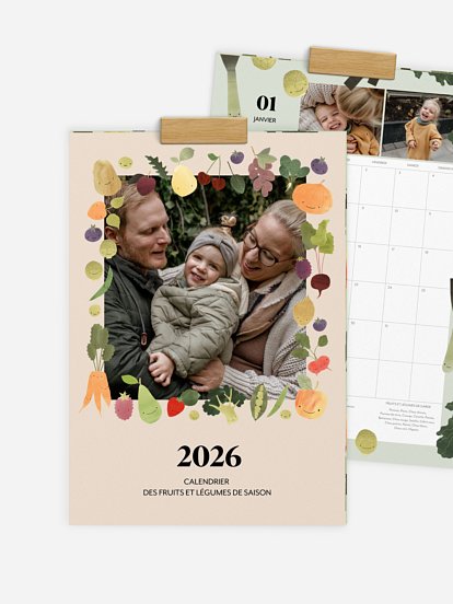 Calendrier mural Calendrier de saison