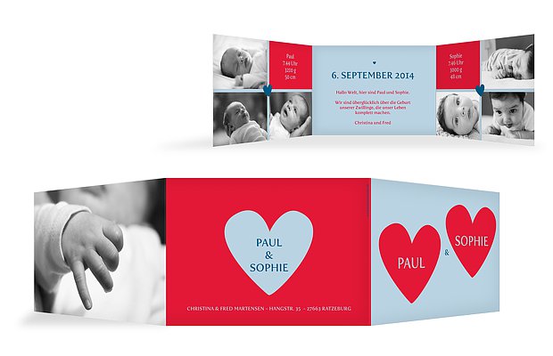 Geburtskarten Und Hochzeitskarten Gestaltet Von Designerin Fritzi Muller