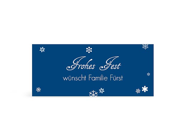 Geschenkaufkleber Weihnachten Schneeball