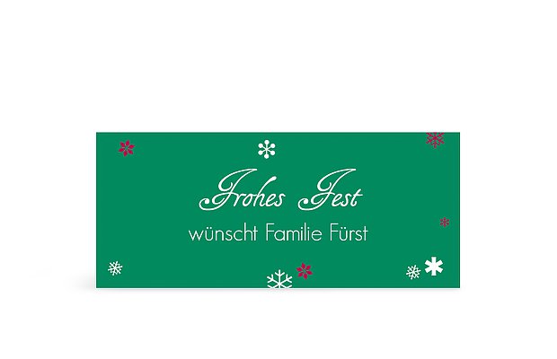 Geschenkaufkleber Weihnachten Schneeball