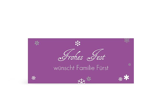 Geschenkaufkleber Weihnachten Schneeball
