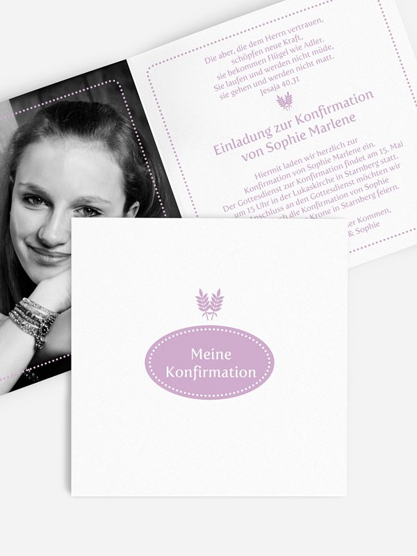 Konfirmationseinladung Ähre