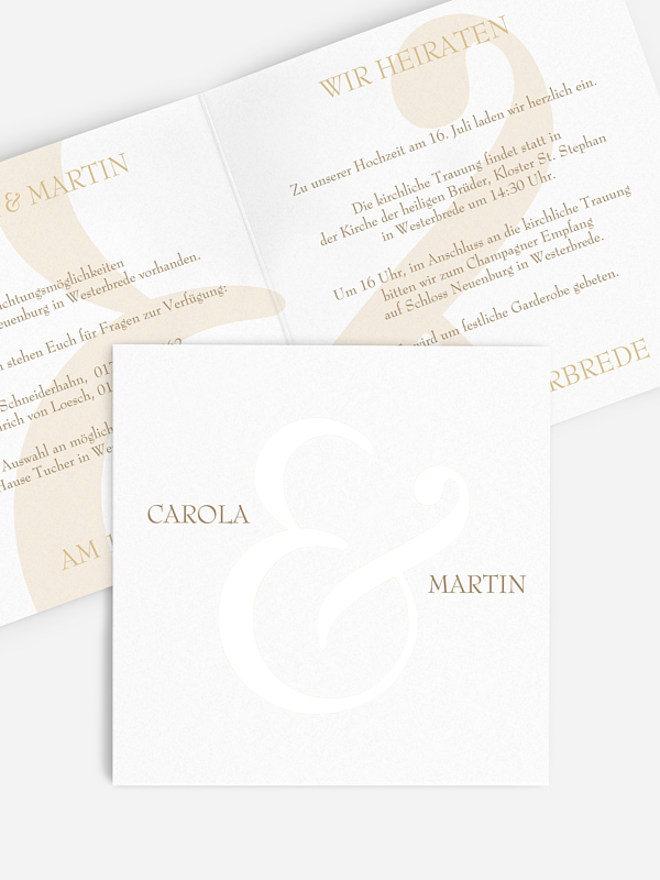 Hochzeitseinladung & Premium