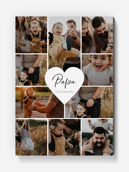 Affiche fête des pères Avec amour