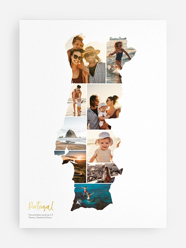 Carte Portugal photo collage