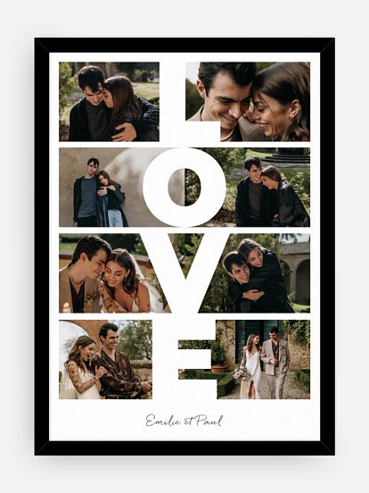 Affiche Love en lettres