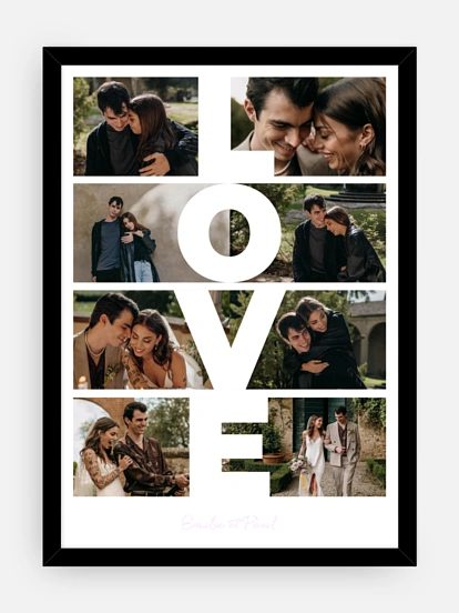 Affiche Love en lettres