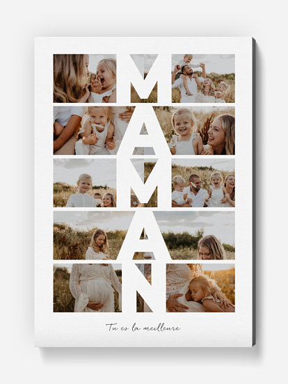 Affiche Maman en lettres