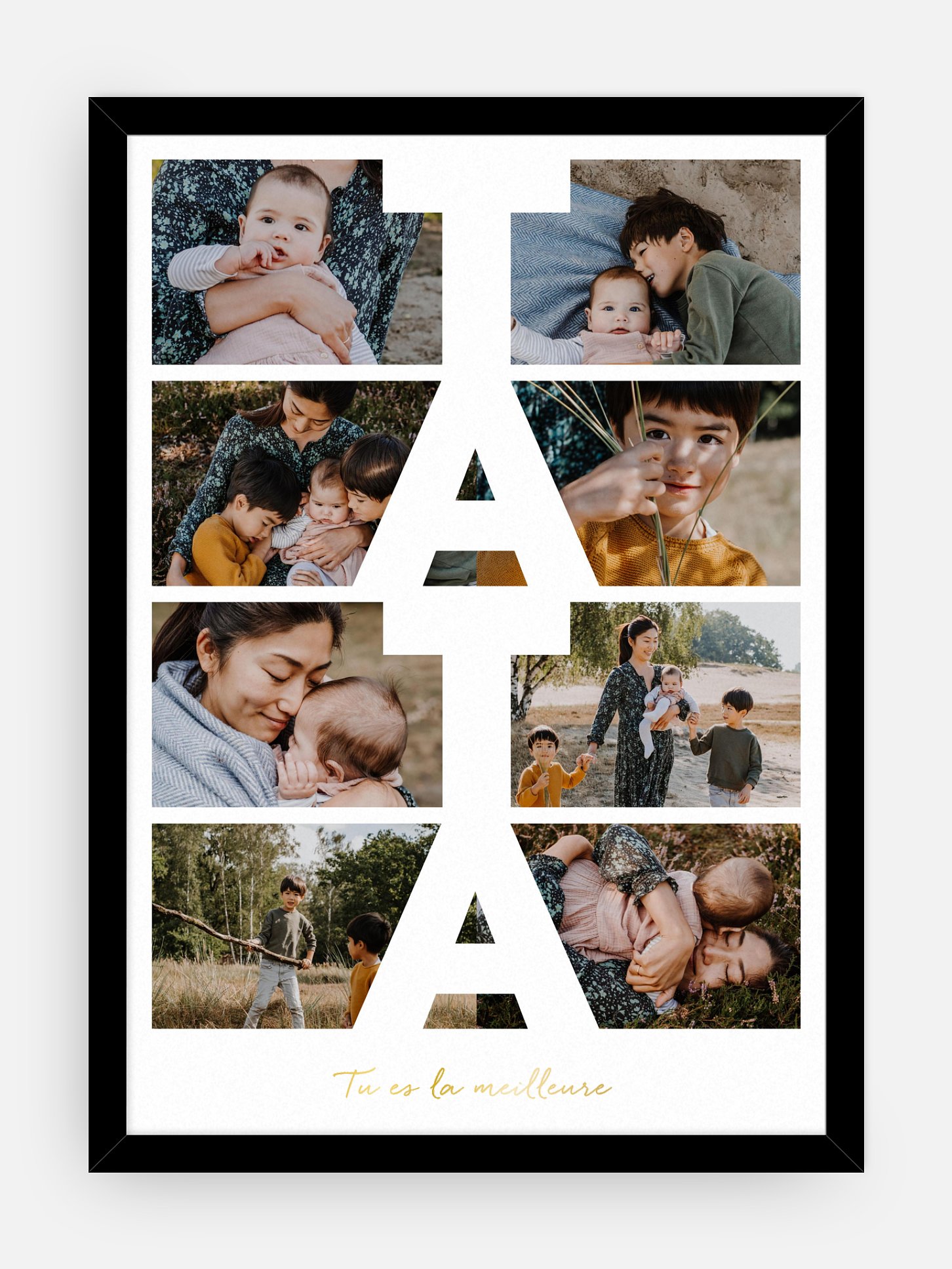 Affiche Tata en lettres