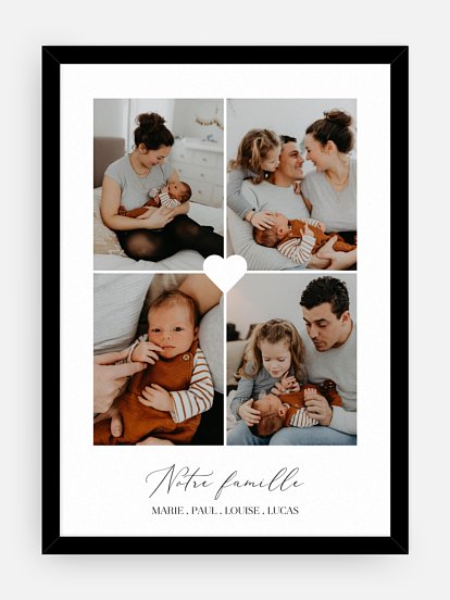 Affiche Petit coeur de famille