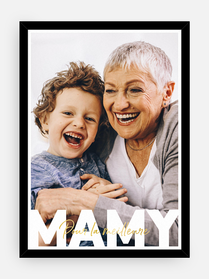 Affiche Mamy en lettres