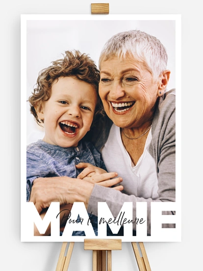 Affiche Mamie en lettres II