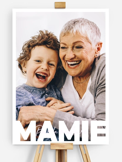 Affiche Mamie en lettres II