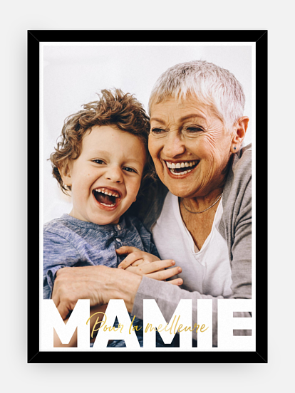Affiche Mamie en lettres II