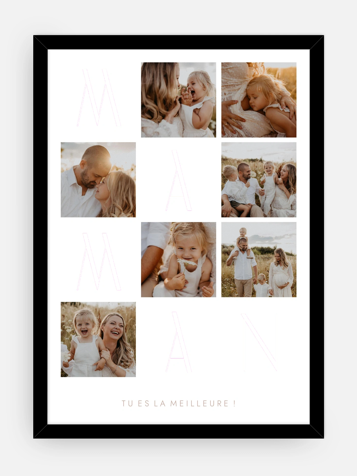 Affiche Little Collage Maman