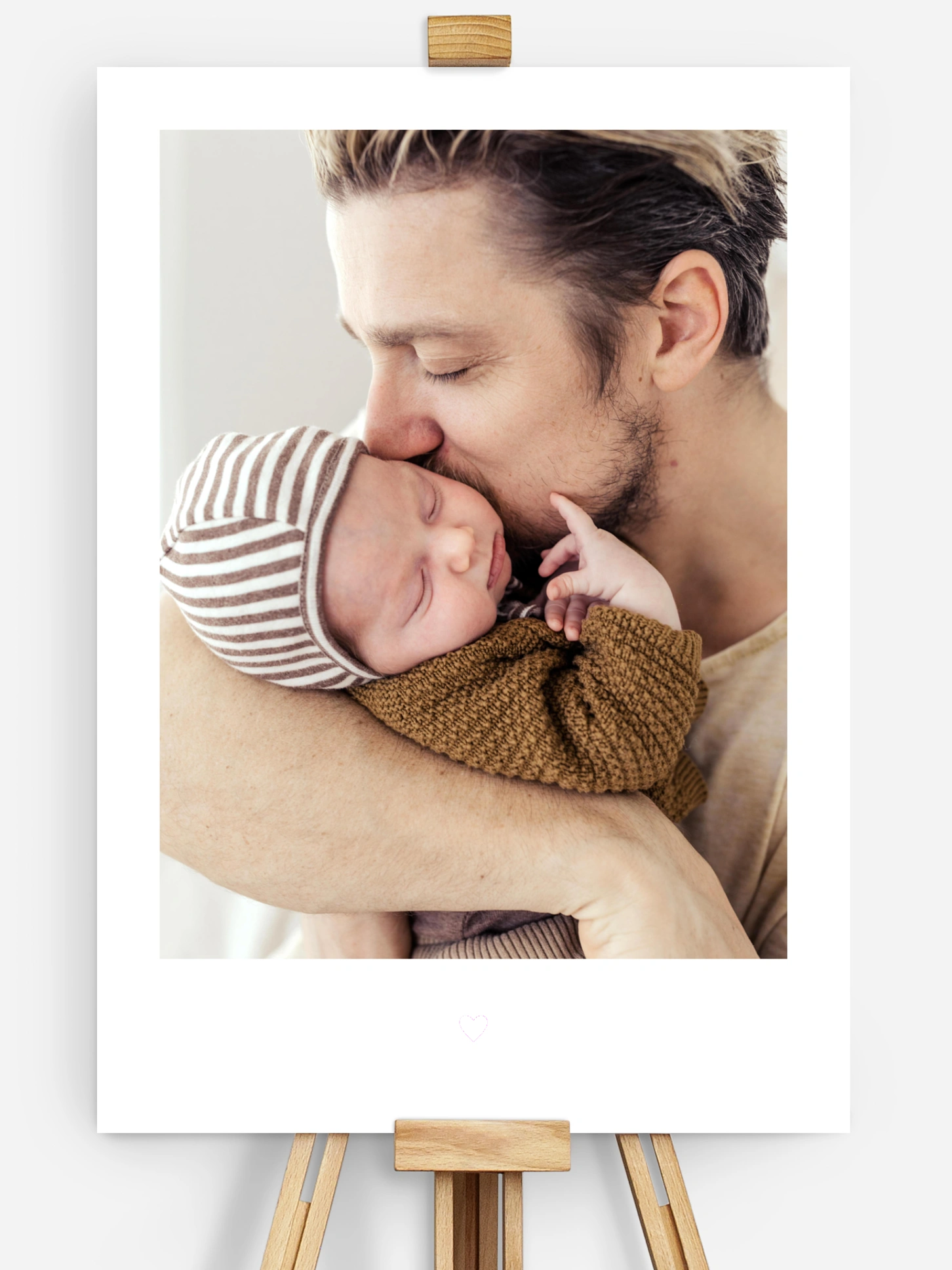 Affiche Petit Coeur Papa