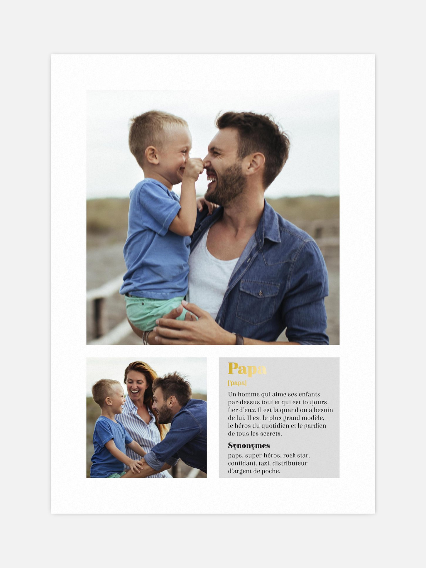 Affiche Message à Papa