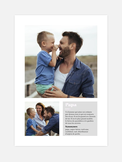 Affiche Message à Papa