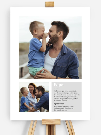 Affiche Message à Papa